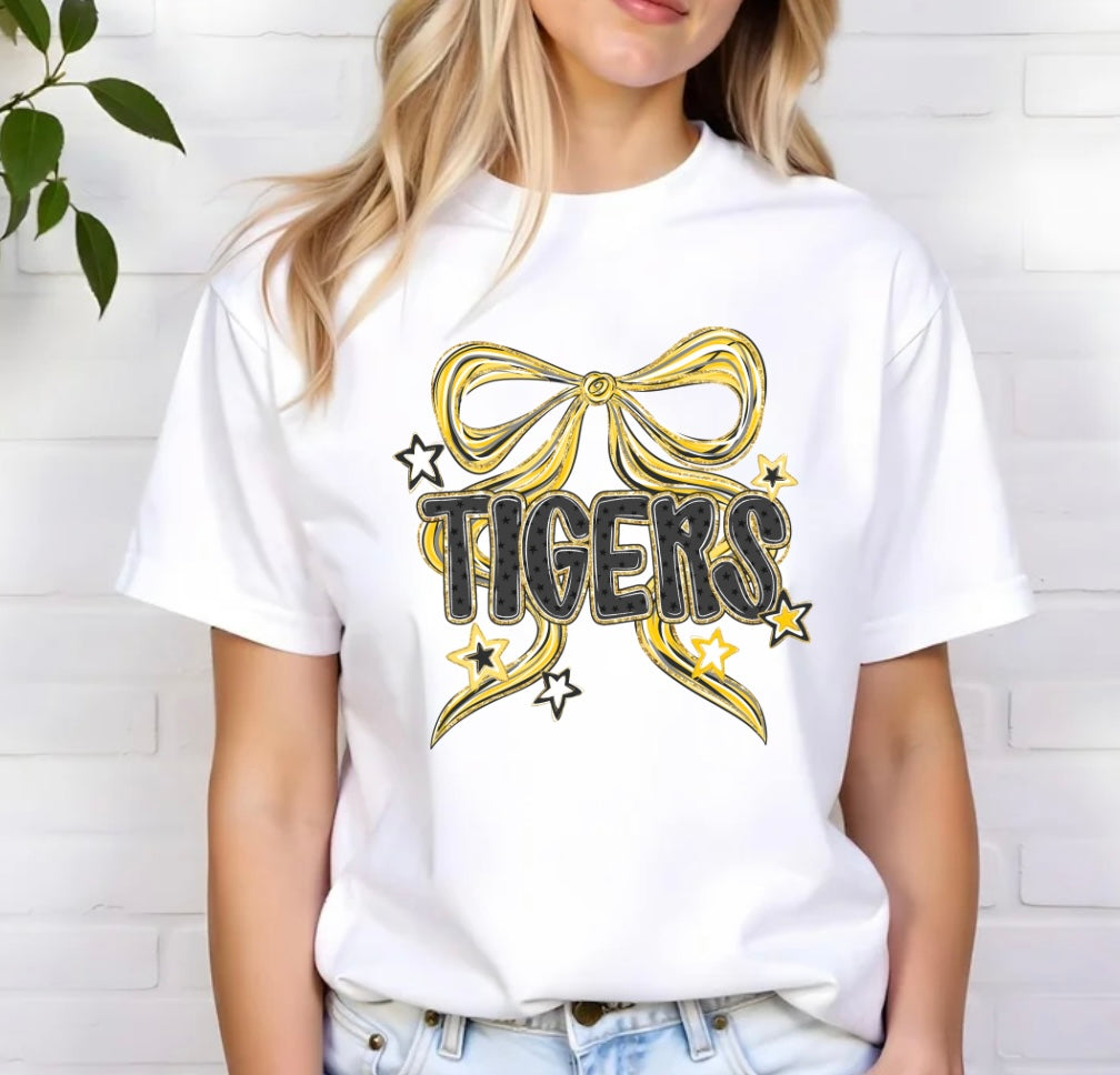 School Ditsy Bow Tee