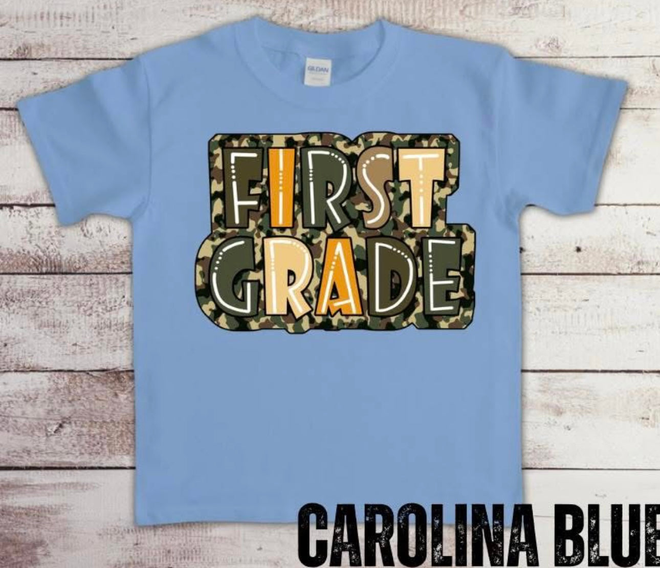 First Grade Camo Tee