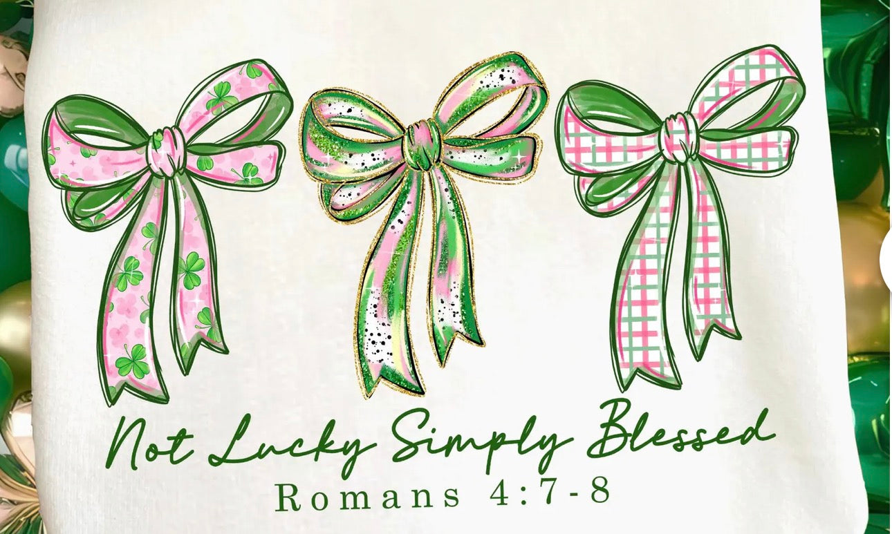Not Lucky Simply Blessed tshirt