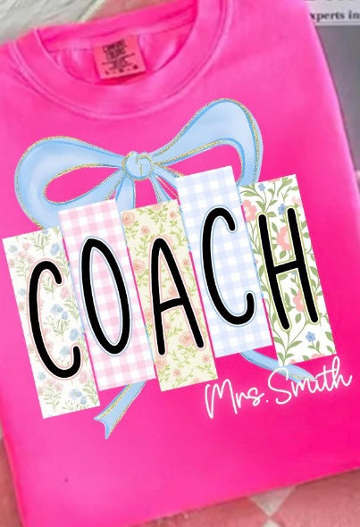 School Office Job Bow Popup Tee