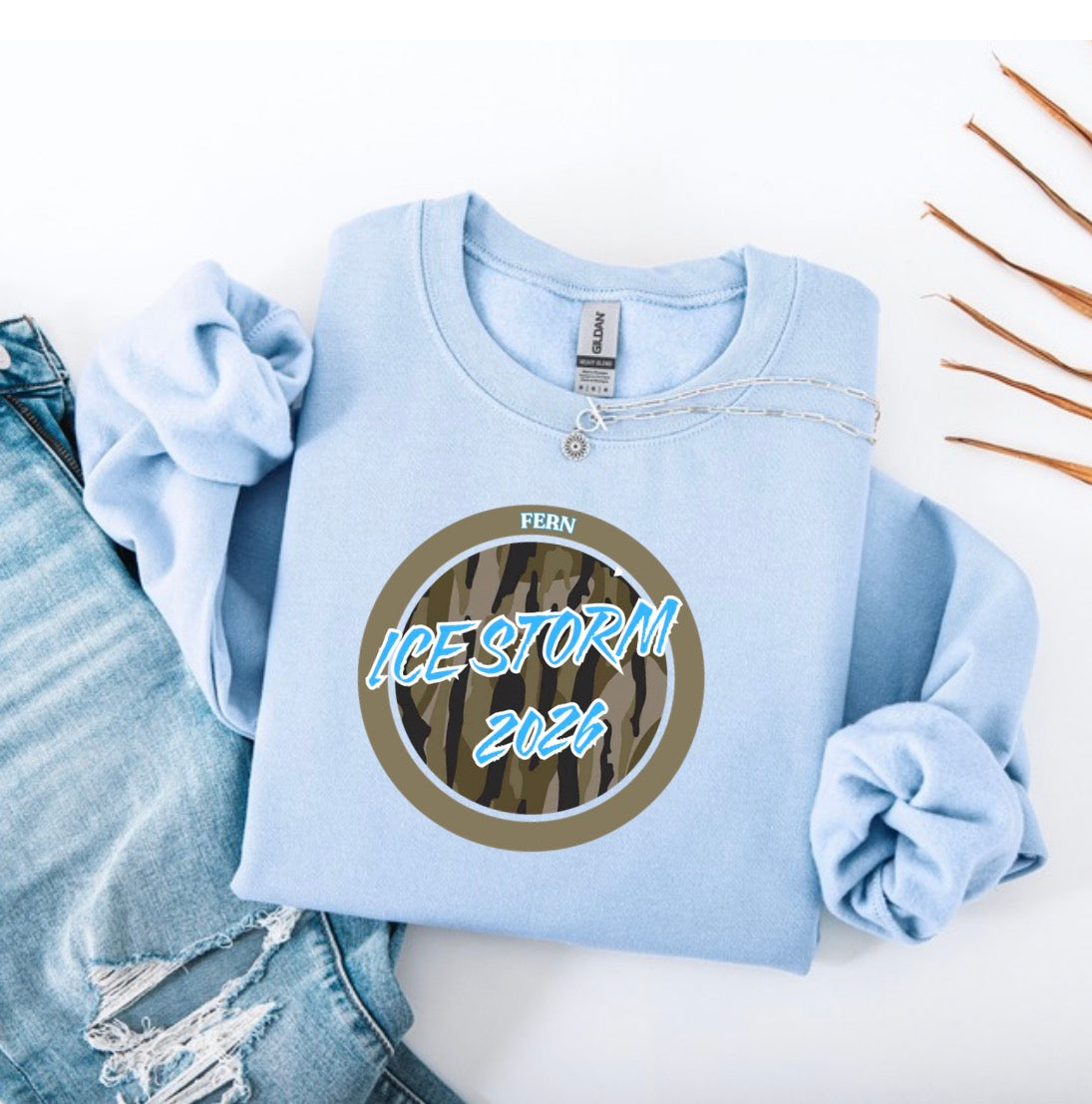 Ice Storm 2026 Gildan sweatshirt