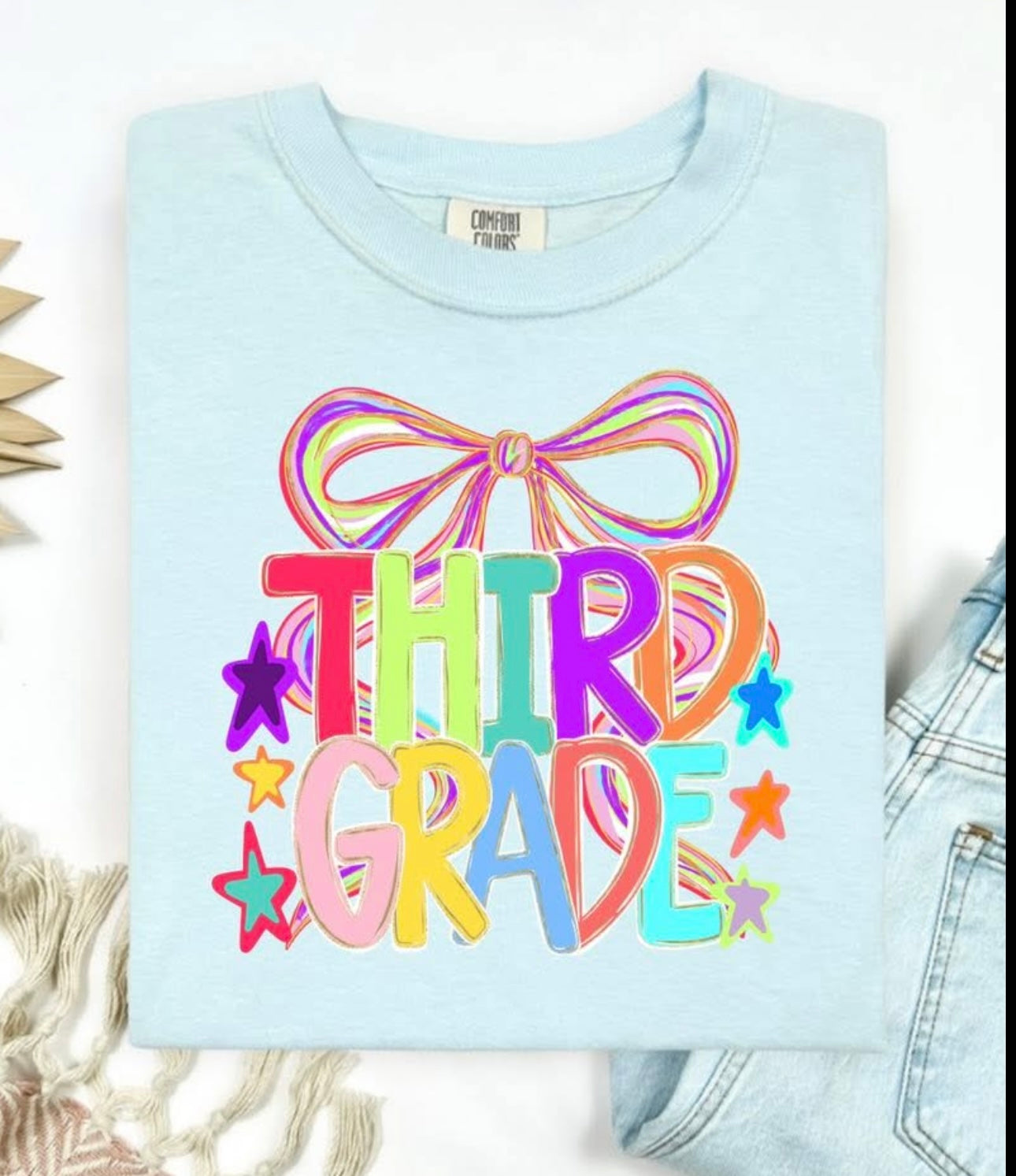 Third Grade Bow Tee
