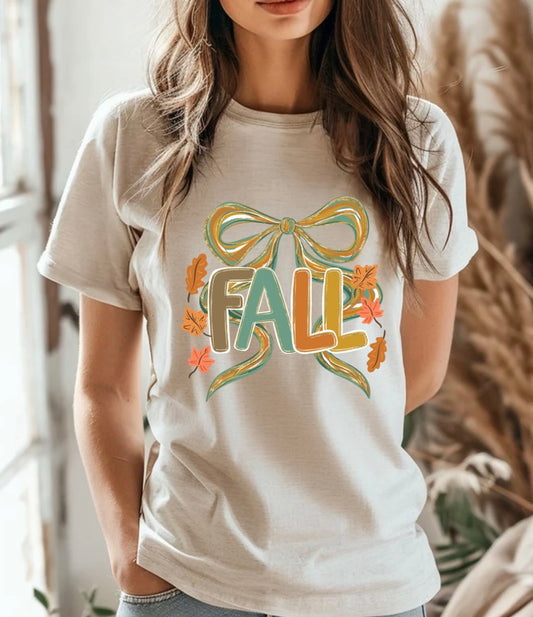 Fall Coquette Bow Tee