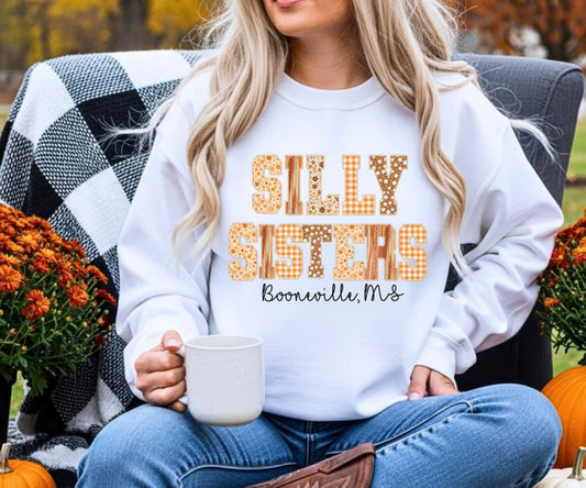 Fall lettering sweatshirt