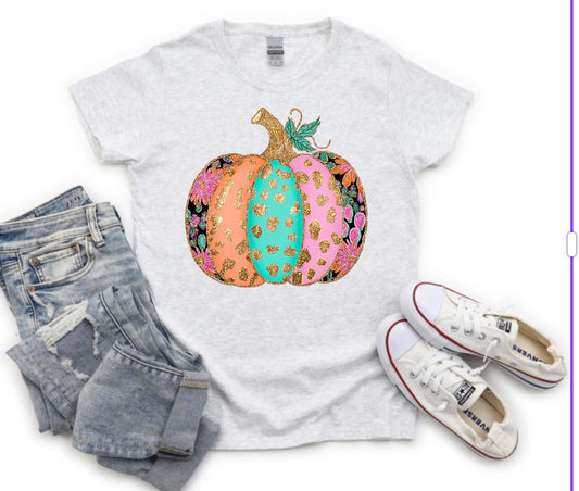 Colorful pumpkin tshirt