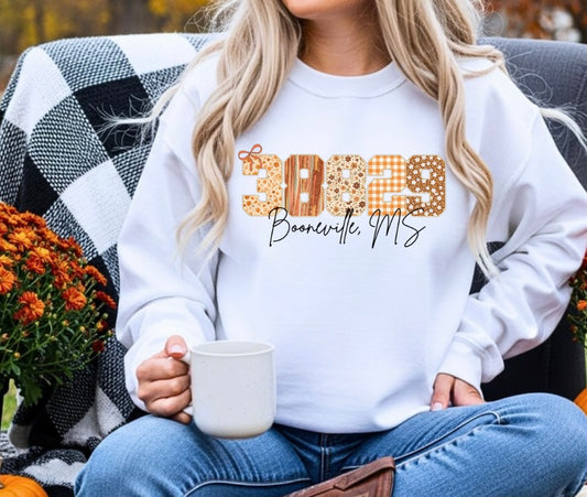 Fall lettering sweatshirt
