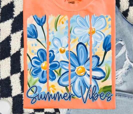 Summer Vibes comfort color tshirt