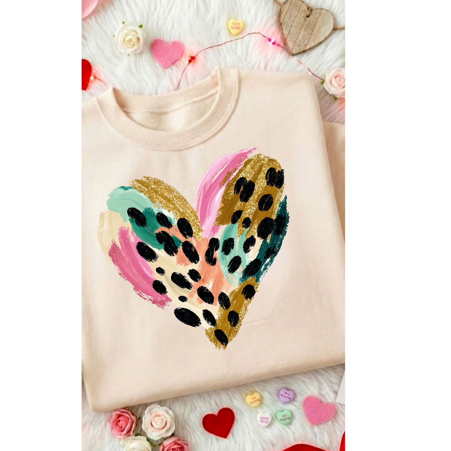Watercolor Heart Sweatshirt