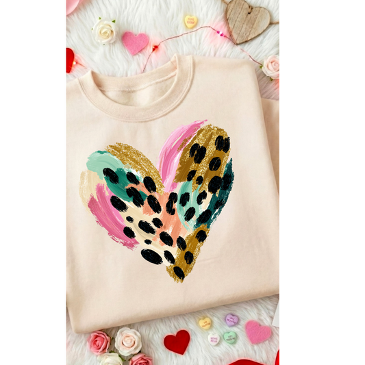 Watercolor Heart Sweatshirt