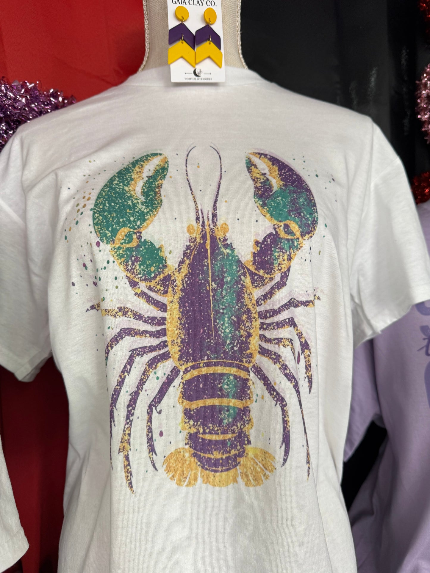 Glittery crawfish tshirt