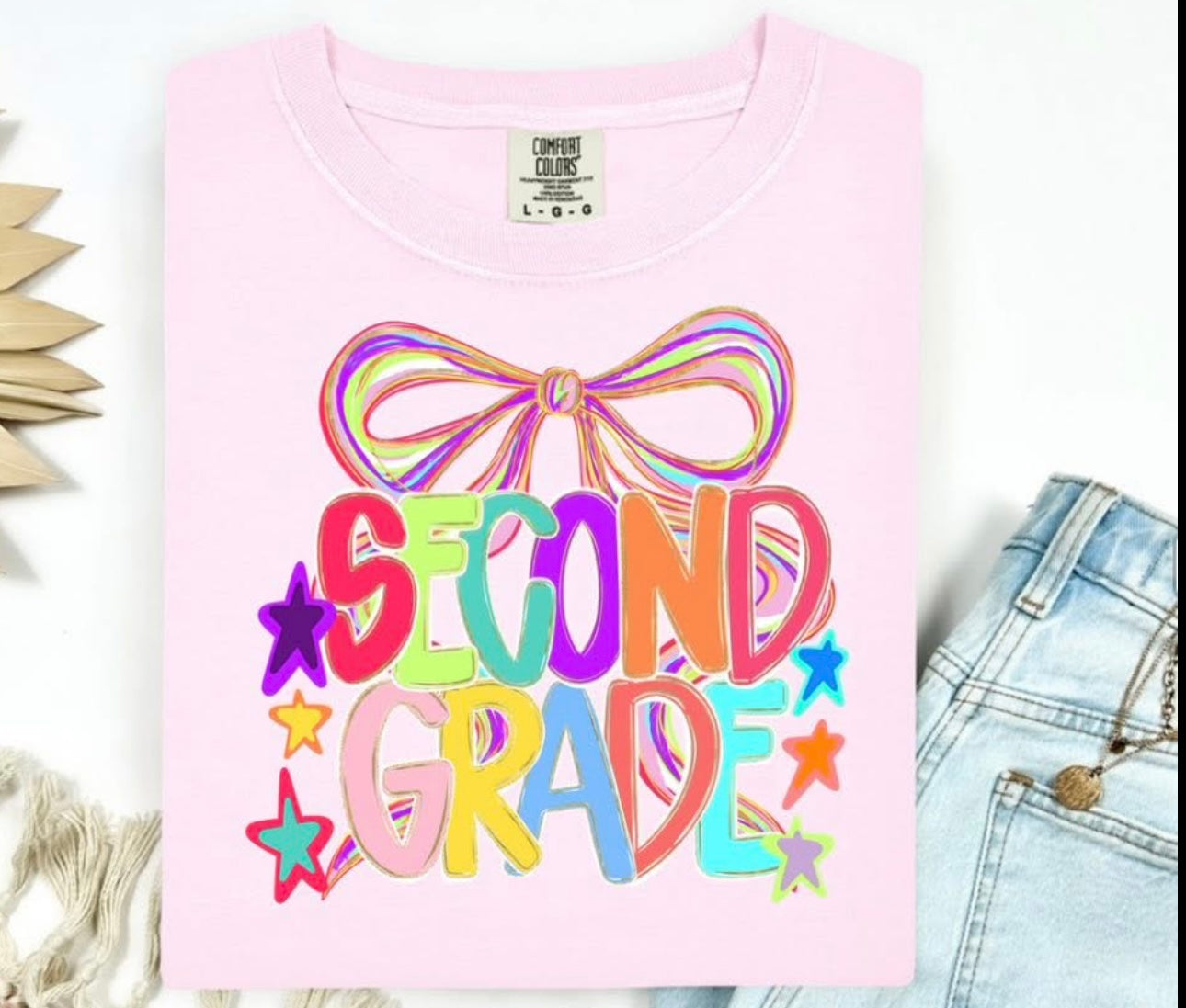 Second Grade Bow Tee
