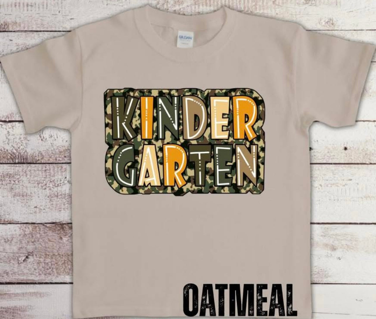 Kindergarten Camo Tee