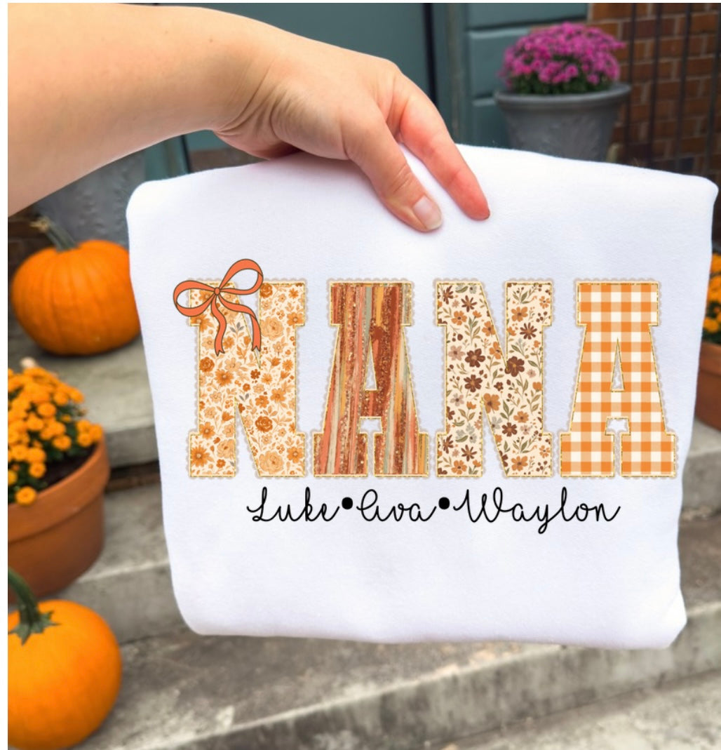 Gildan fall lettering tshirt