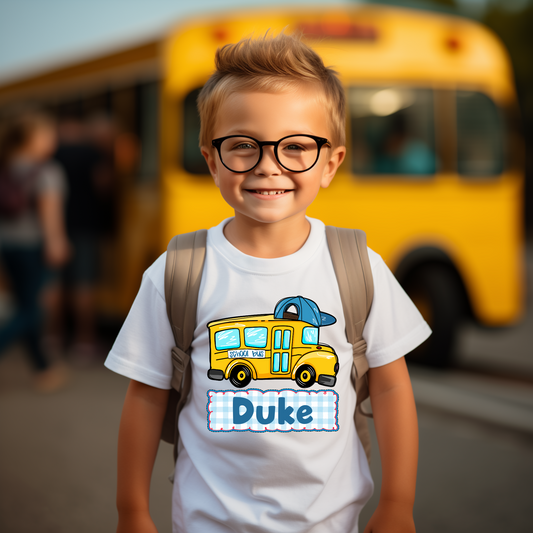 Youth Bus Personalized Tee