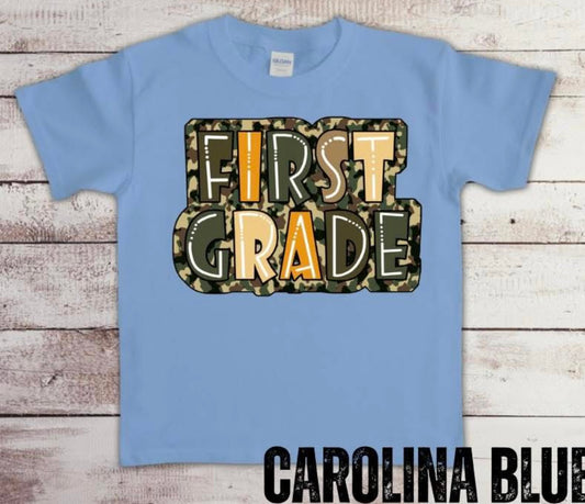 First Grade Camo Tee