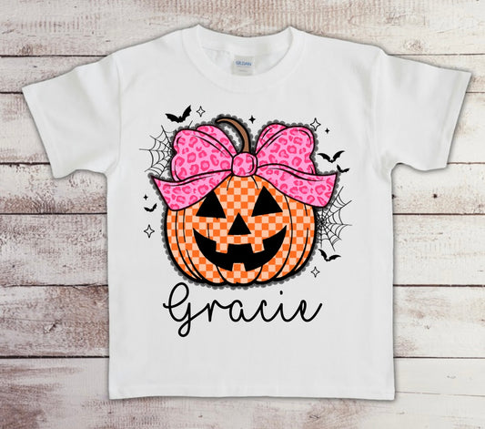Pumpkin with bow
