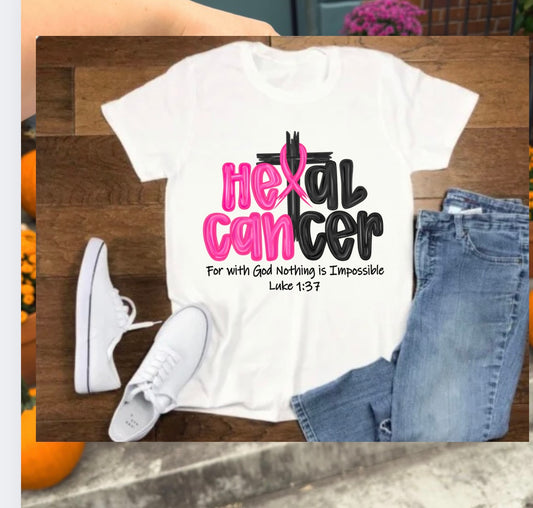 Heal Cancer tshirt Gildan