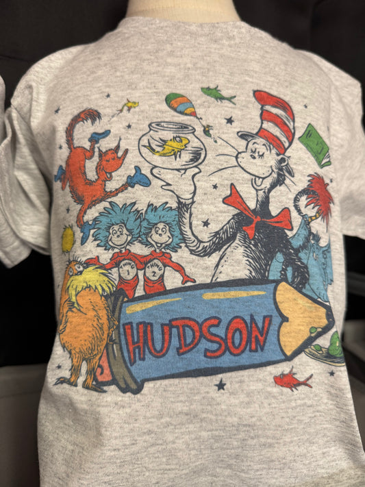 Dr Suess Day with nameplate