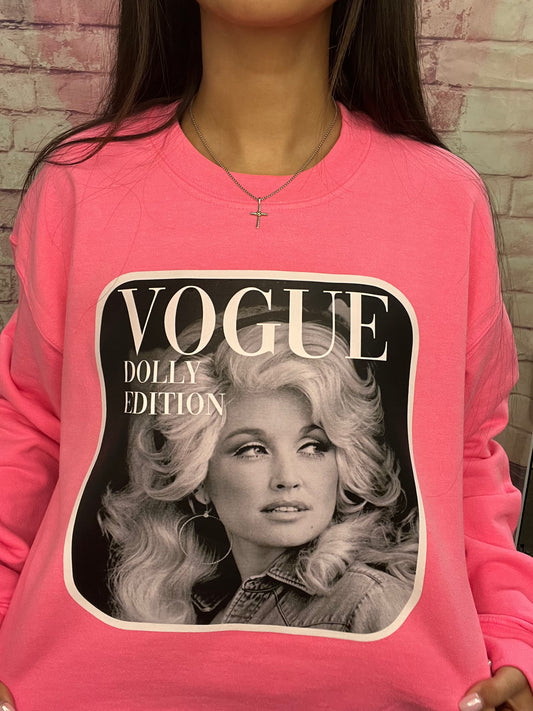 Dolly limited edition neon pink sweatshirt